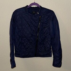 GAP Blue Bomber Jacket with Quilted Design